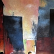 M�STO II, olej na pl�tn�, 50x85, 2025