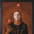 �ONGL�R, 60 x 90, olej a bronz na desce, 2014