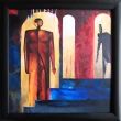 GOLEM, akryl na sololitu, 55 x 55, 2022