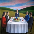 SE�LOST, olej na pl�tn�, 60x60, 2025
