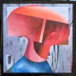 HLAVA, olej, pltno na desce, 50x50, 2021