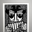 PAN, linoryt, 12 x 17, 2022