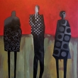 �ERVEN� NEBE, 50 x 40, akryl na pl�tn�, 2022
