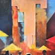 M�STO l , akryl na pl�tn�, 85x50, 2025