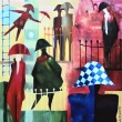 SEDM NAPOLEON�, 75 x 75, olej na pl�tn�, 2024