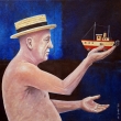 PARN�K, olej na pl�tn�, 60x60, 2026