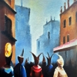 Karneval l, 55x70, olej na pl�tn�, 2025